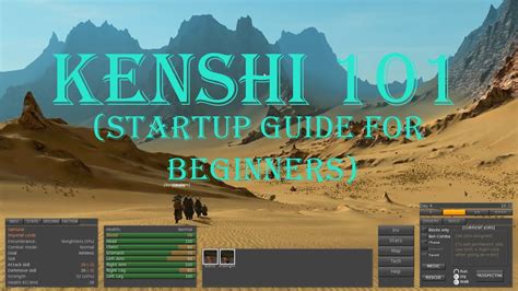 kenshi beginner tips.
